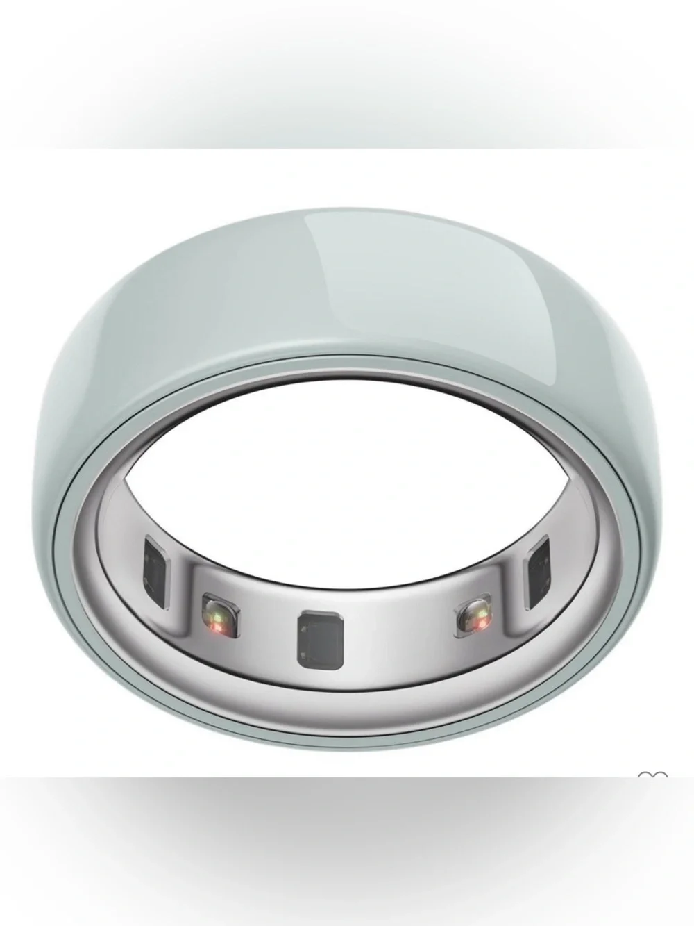 Oura Ring Gen 4 Ceramic Tide Size 8 w/ charger